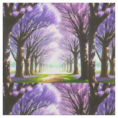 Mystical Paars Flowering Jacaranda Trees, Fabric Stof (Close Up)