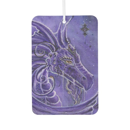 Mystical paarse dragon air freshener van Renee Luchtverfrisser (Voorkant)