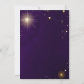 Mystical Paarse Sun Moon Wedding Kaart (Achterkant)