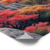 Mystical Pagoda Temple Under Celestial Sky Poster (Hoek)