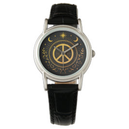 Mystical Peace Sign Horloge