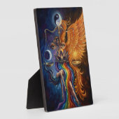 Mystical Phoenix Tabletop Plaque with Easel Fotoplaat (Zijkant)