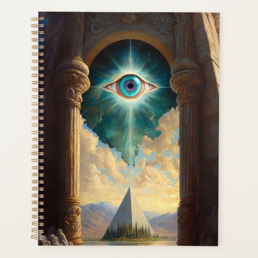 Mystical piramid Eye Art Planner (Voorkant)