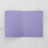 Mystical Purple Rose Folded Birthday Card, Blank Kaart (Binnen)