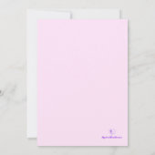 Mystical Purple Rose Wedding Save The Date (Achterkant)