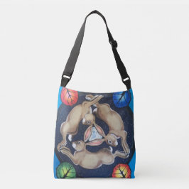 Mystical Rabbit Trio Moon Seasons Cross Body Bag Crossbody Tas
