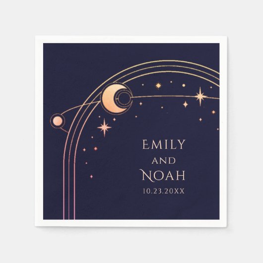 Mystical Rainbow Sun Moon Astronomy Space Servet (Voorkant)