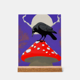 🔮 Mystical Raven Acrylic Sign Acryl Bord