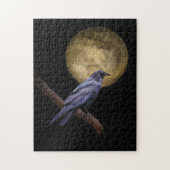 Mystical Raven and Moon in Night Challistic Legpuzzel (Verticaal)