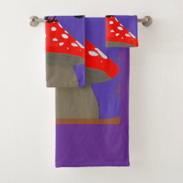 🛁 Mystical Raven Bath Towel Set Bad Handdoek