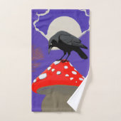 🛁 Mystical Raven Bath Towel Set Bad Handdoek (Handdoek)