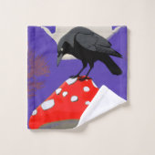 🛁 Mystical Raven Bath Towel Set Bad Handdoek (Wasdoekje)