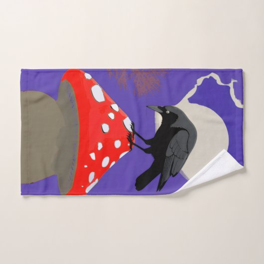 🛁 Mystical Raven Bath Towel Set Bad Handdoek (Handdoek)