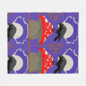 ❄️ Mystical Raven Fleece Blanket (Voorkant (Horizontaal))