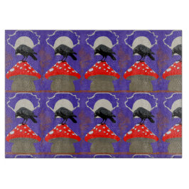 🔪 Mystical Raven Glass Cutting Board Snijplank