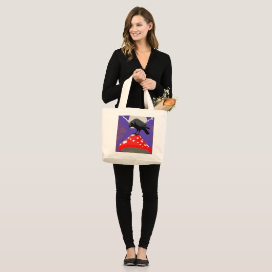 🖤 Mystical Raven Jumbo Tote Bag (Voorkant (model))