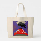 🖤 Mystical Raven Jumbo Tote Bag (Achterkant)
