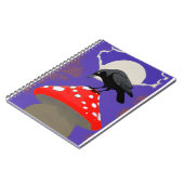 🖤 Mystical Raven Spiral Photo Notebook Notitieboek (Linkerzijde)