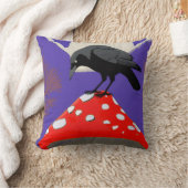 ◼️ Mystical Raven Square Cushion (16x16 in) Kussen (Deken)