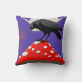 ◼️ Mystical Raven Square Cushion (16x16 in) Kussen (Achterkant)