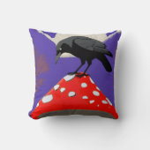 ◼️ Mystical Raven Square Cushion (16x16 in) Kussen (Voorkant)