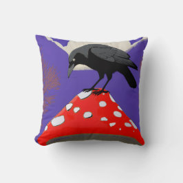 ◼️ Mystical Raven Square Cushion (16x16 in) Kussen