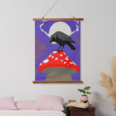🖼️ Mystical Raven Vertical Wall Tapestry Hangend Wandkleed (Slaapkamer)