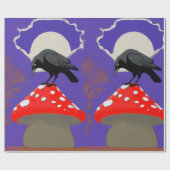 🎁 Mystical Raven Wrapping Paper Cadeaupapier (Vlak)