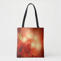 Mystical Red Rose Canvas tas