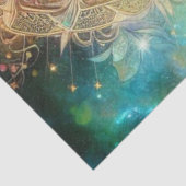 Mystical Rose Garden Cat Decoupage  Tissuepapier (Detail)