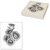 Mystical Rose Wedding Rubberstempel (Gestempeld)