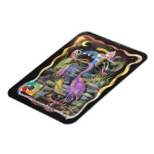 Mystical roze Heron Magnet Magneet (Linkerzijde)