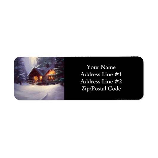 Mystical Rustic Log Cabin van de Evergreens Etiket (Voorkant)