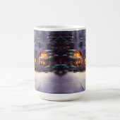 Mystical Rustic Log Cabin van de Evergreens Koffiemok (Center)