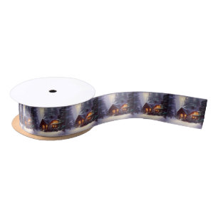 Mystical Rustic Log Cabin van de Evergreens Satijnen Lint