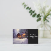 Mystical Rustic Log Cabin van de Evergreens Visitekaartje (Staand voorkant)