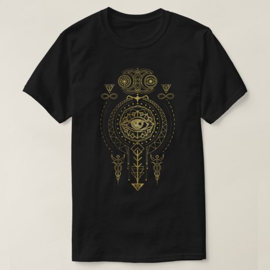 Mystical Sacred Geometry Ornament T-shirt (Design voorkant)