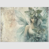 Mystical Sage Green Fairy Decoupage Tissuepapier (Voorkant)