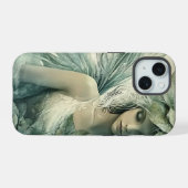 Mystical Sage Green Fairy iPhone 15 Case (Achterkant horizontaal)