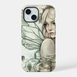 Mystical Sage Green Fairy iPhone 15 Case