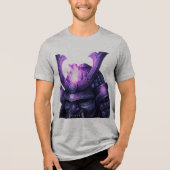 Mystical Samurai Warrior T-Shirt — Purple Arcane F (Voorkant)