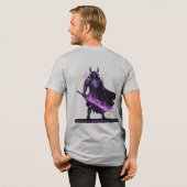 Mystical Samurai Warrior T-Shirt — Purple Arcane F (Voorkant)