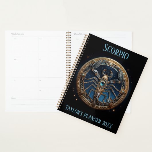 Mystical Scorpio Zodiac Artwork  Planner (Display)