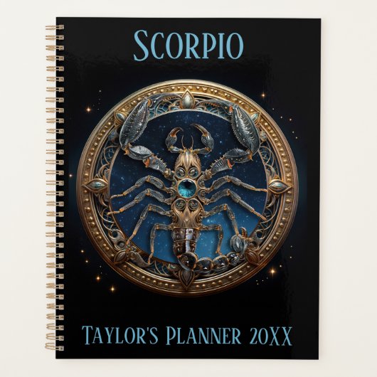 Mystical Scorpio Zodiac Artwork  Planner (Voorkant)