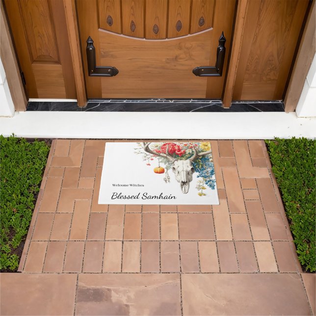 Mystical Seasons | Samhain Grimoire Book of Shadow Deurmat (Buiten)