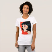 Mystical Shushing Anime Girl T-shirt (Voorkant volledig)