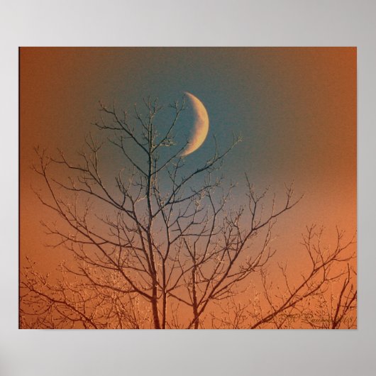 Mystical Smiling Moon Poster (Voorkant)