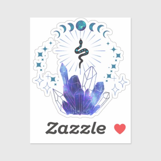 Mystical Snake Crystal Sticker (Vel)