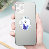Mystical Snake Crystal Sticker (Telefoon)