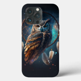 Mystical Space Owl with Dreamcatcher Art         Case-Mate iPhone Case